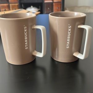 2 Starbucks 2016 coffee mugs 12 oz